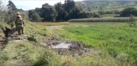 Gracias a la oportuna atención de las unidades de emergencias queda controlada la fuga de GasLP. (Especial)