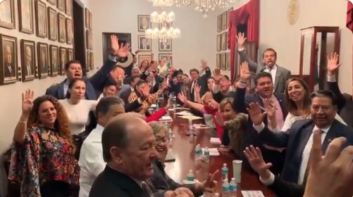 Legisladores de Morena ratificaron a Mónica Fernández como su propuesta para presidir el Senado. (Especial)