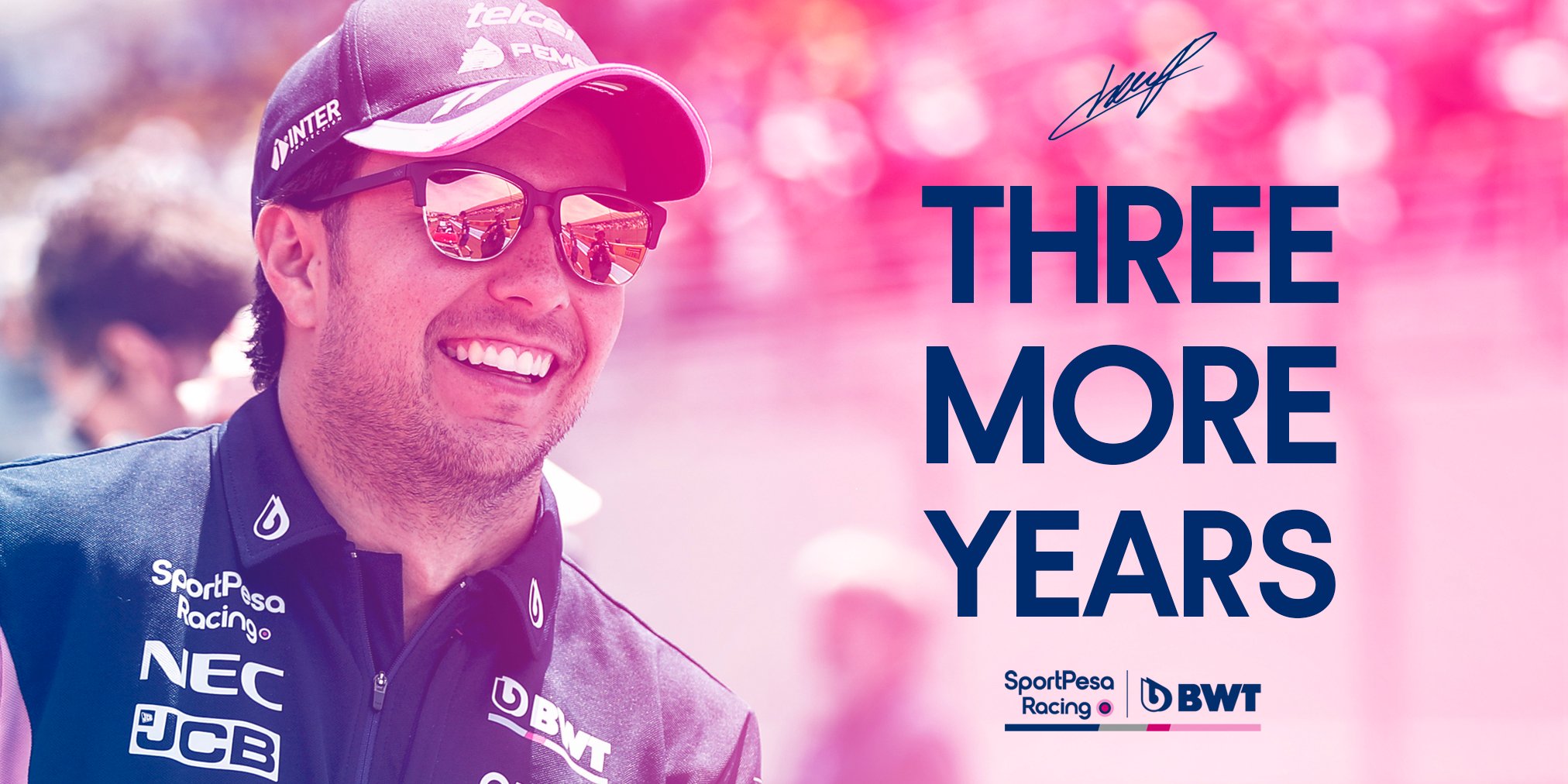 Sergio Pérez renueva por tres años más con Racing Point F1 (Twitter @RacingPointF1)