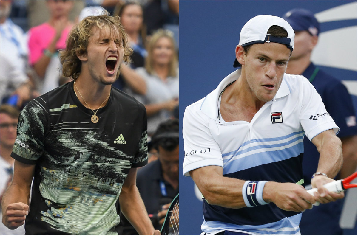 Alexander Zverev y Diego Schwartzman se medirán en octavos de final del US Open 2019 (AP)