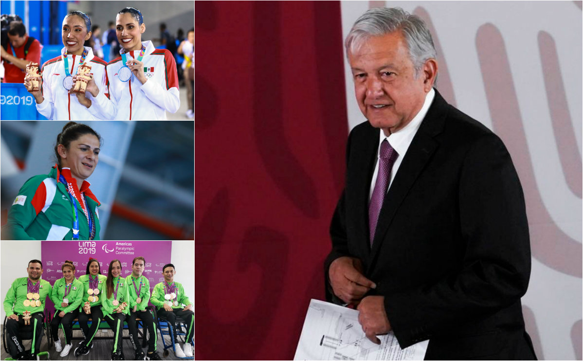 AMLO: El deporte en el Primer Informe de Gobierno (Presidencia / Imago7 / Twitter @CONADE)