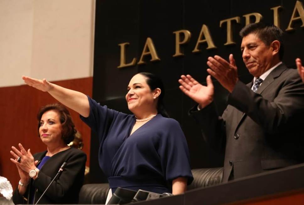 Mónica Fernández es la nueva presidenta de la Mesa Directiva del Senado. | Octavio Hoyos