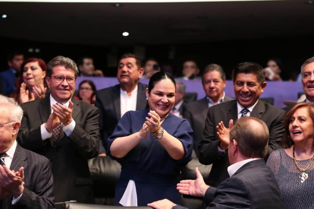 La senadora Mónica Fernández  obtuvo 110 votos a favor. | Octavio Hoyos