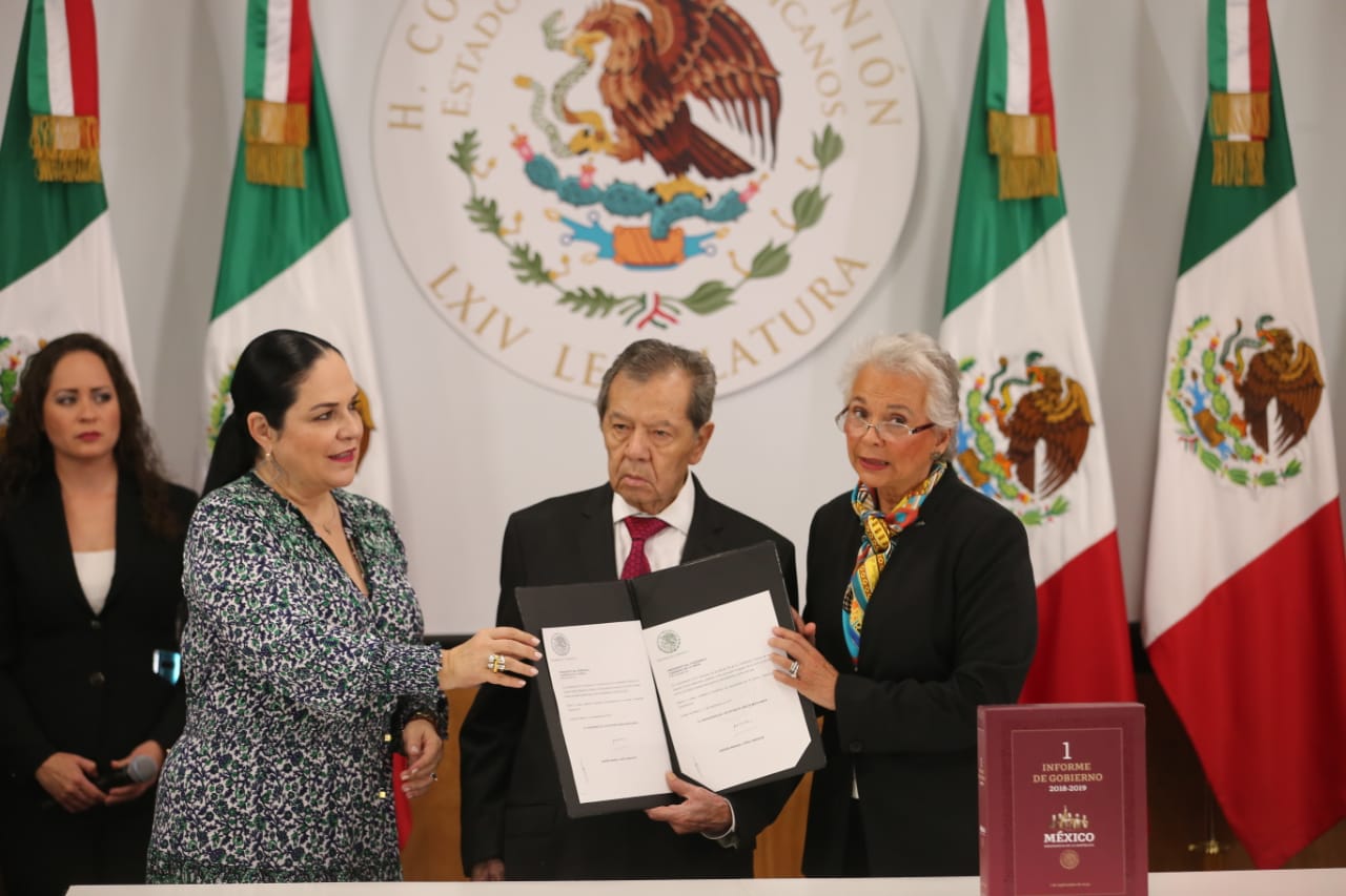 Entrega del Primer Informe de Gobierno de Andrés Manuel López Obrador. (Javier Ríos)