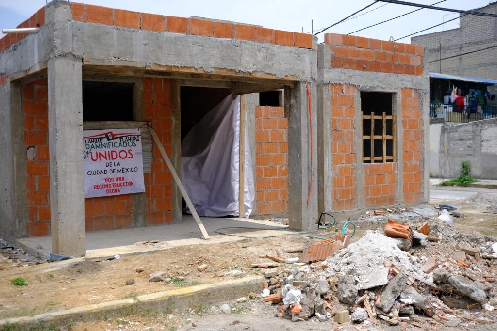 Reconstrucción de viviendas afectadas por el sismo del 19 de septiembre de 2017. (Cuartoscuro)