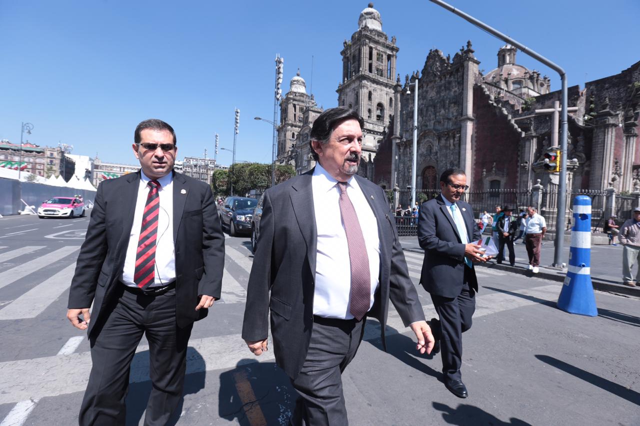 El senador, Napoleón Gómez Urrutia. Jesús Quintanar