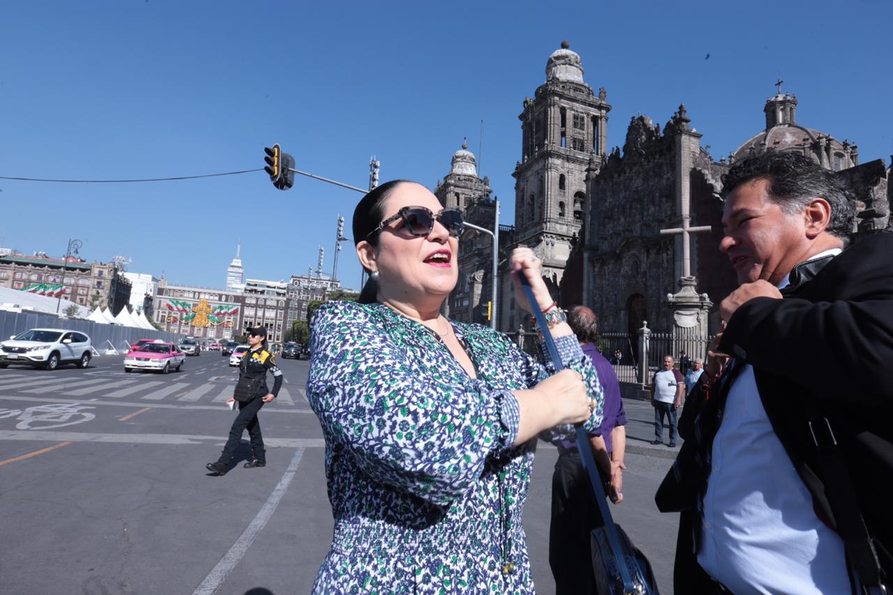 Senadora Mónica Fernández . Foto: Jesús Quintanar