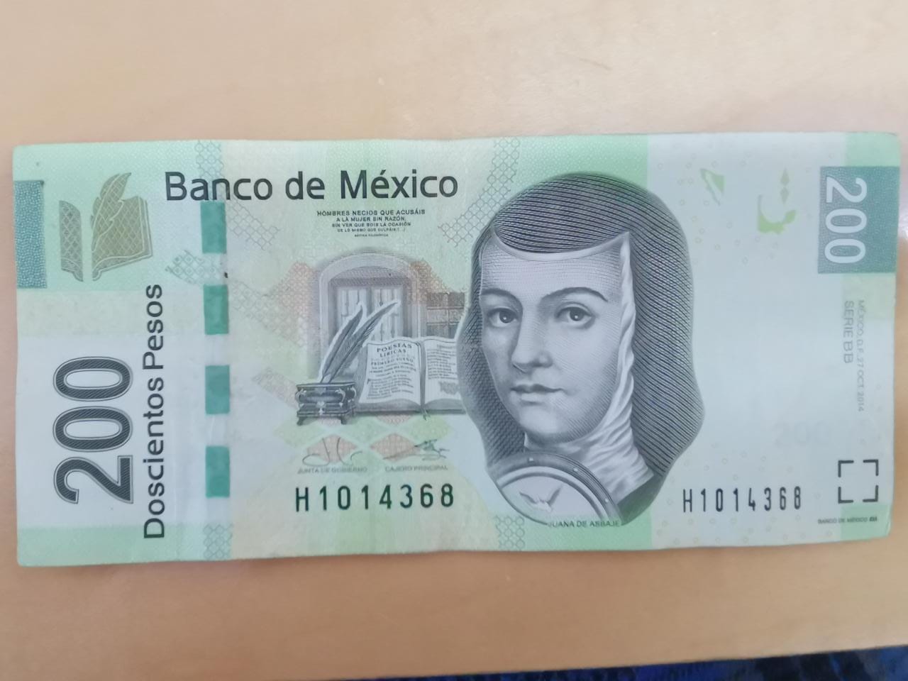 Antiguo billete de 200 pesos (Especial)