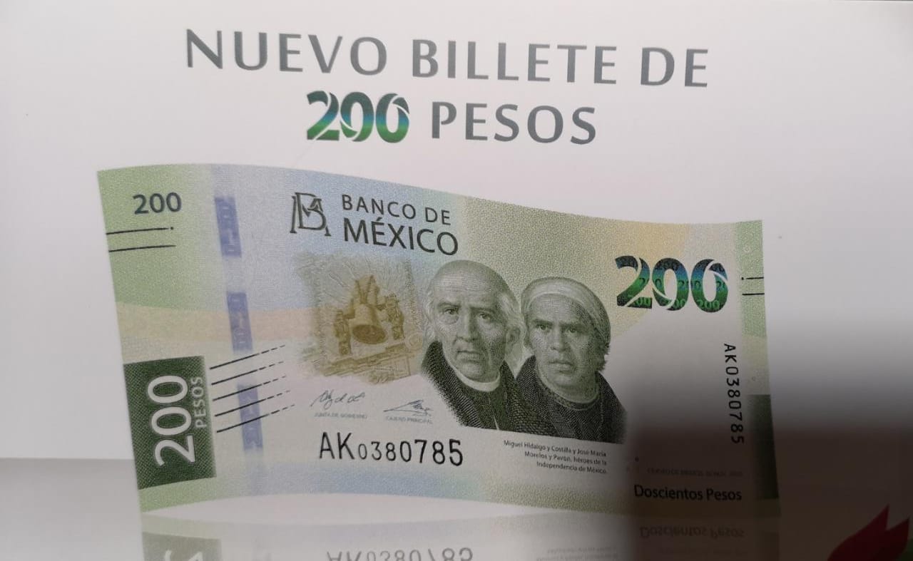 Banxico presenta nuevo billete de 200 pesos (Especial)