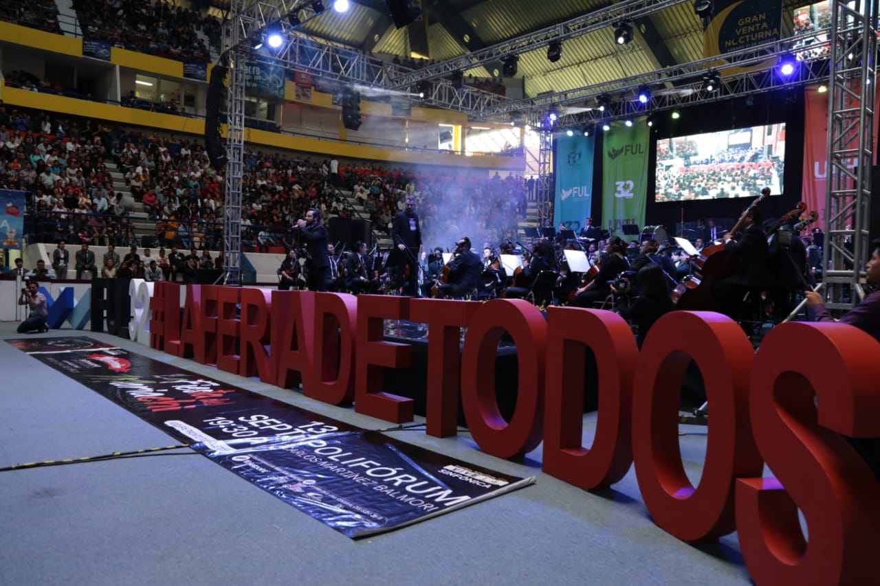 Clausura de actividades de le Feria Universitaria del Libro 2019. (Maribel Calderón)