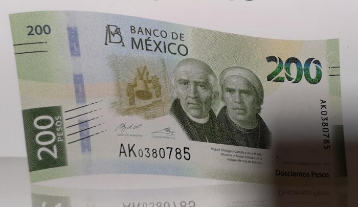 Nueva imagen del billete de 200 pesos que presenta Banxico. Foto: (Especial)