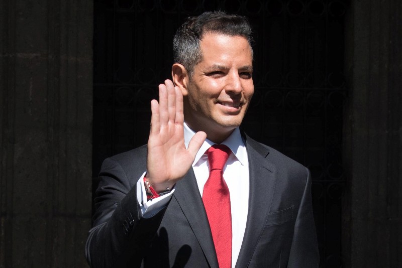Alejandro Murat Hinojosa, gobernador del Estado de Oaxaca, durante su llegada a Palacio Nacional. /cuartoscuro