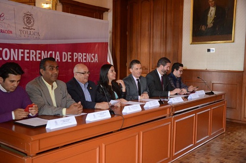 Durante la conferencia de prensa. (Alondra Ávila)