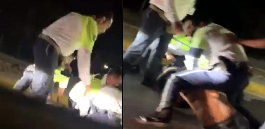 El conductor grita en varias ocasiones que fuera liberado. (Especial)