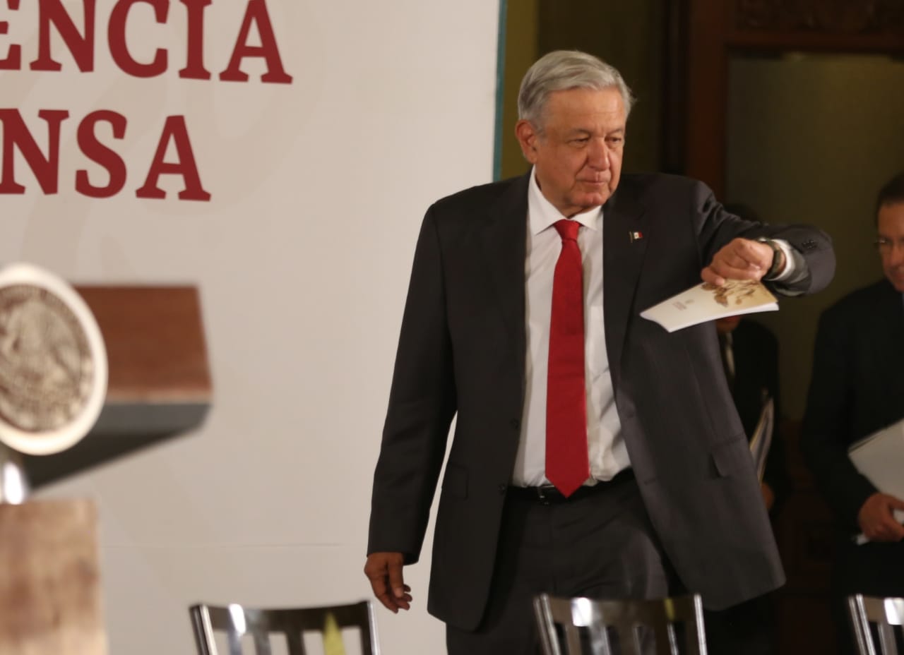 El presidente durante su conferencia de prensa. /Javier Ríos
