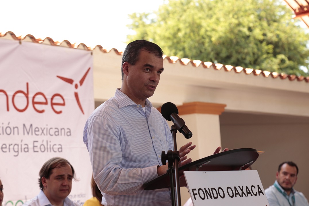 Leopoldo Rodríguez, presidente de la Asociación Mexicana de Energía Eólica. (Foto: Yeshua Ordaz)