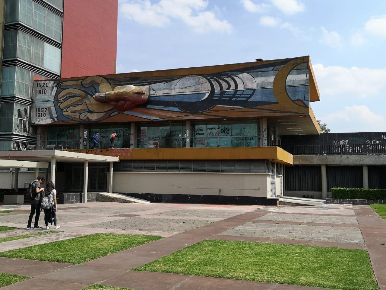 El mural de Siqueiros se encuentra en la Torre de Rectoría. (Jorge Becerril)
