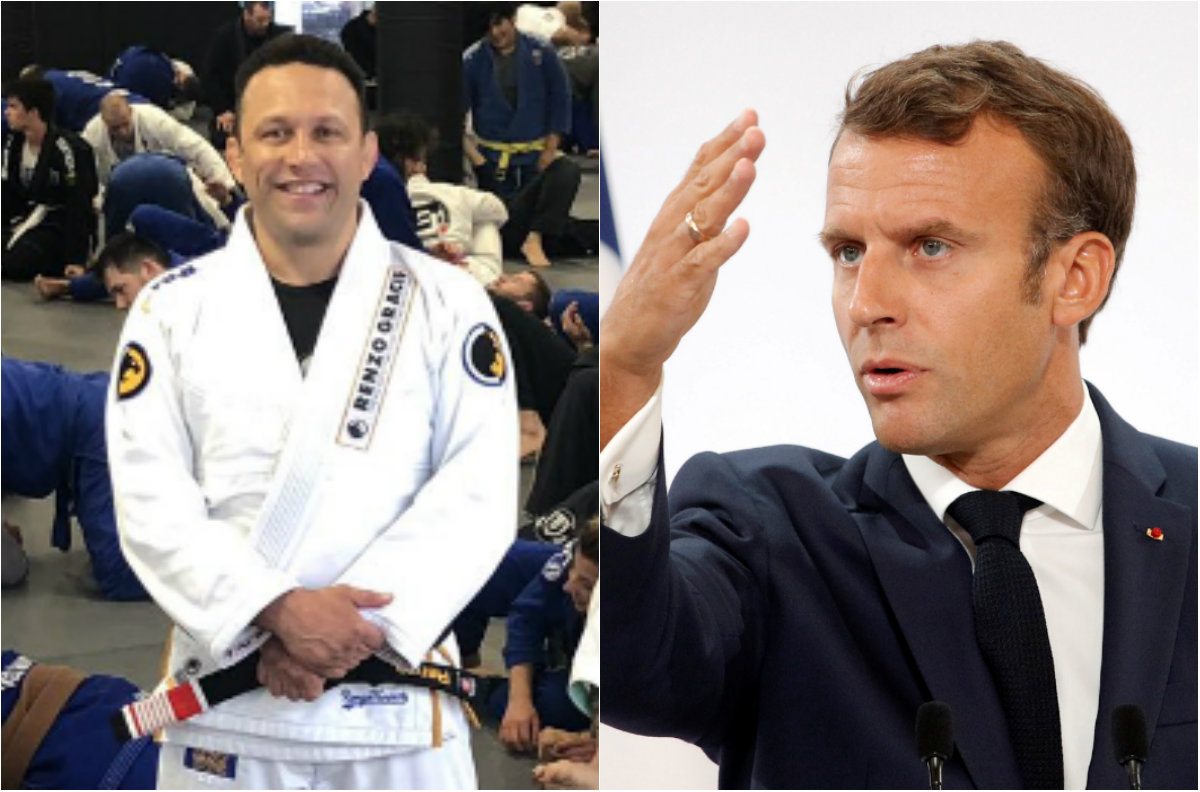Ex peleador de MMA amenaza con ahorcar a Emmanuel Macron (Twitter @RenzoGracieBJJ / Reuters)