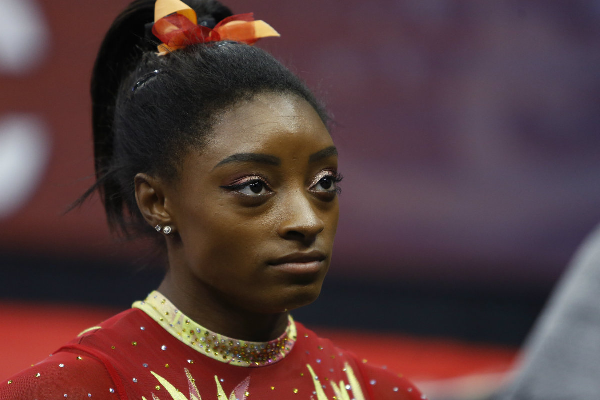 Simone Biles se pronuncia tras la detención de su hermano por triple asesinato (AP)