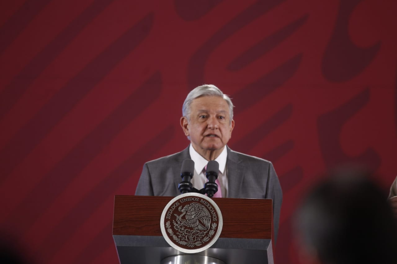 Andrés Manuel López Obrador, presidente de México en su conferencia de prensa matutina. /Araceli López