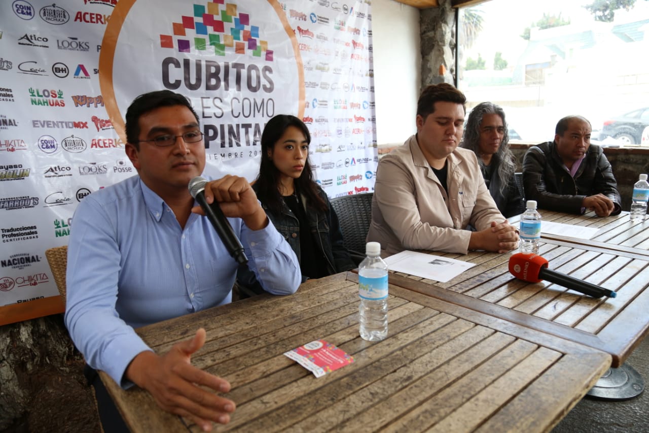 Conferencia de prensa para dar a conocer el proyecto "Cubitos no es como lo pintan". (Joge Sánchez)