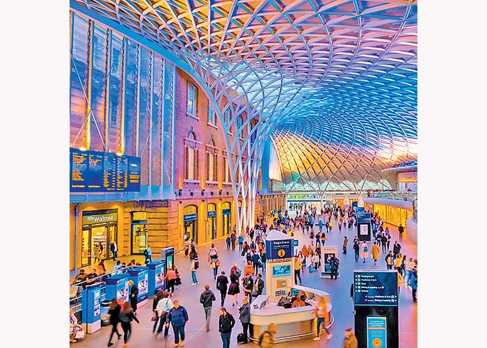La famosa estación de trenes en Londres. Shutterstock