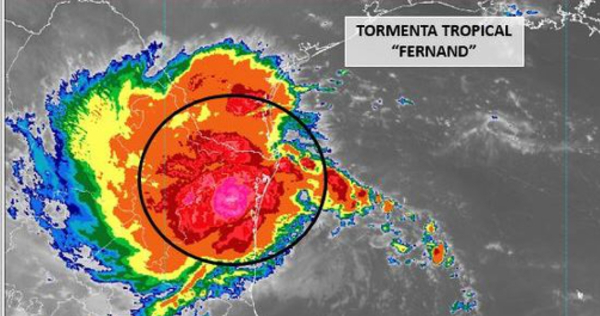 El meteoro se ubica a 70 kilómetros de las costas de Tamaulipas. (Foto: Especial)