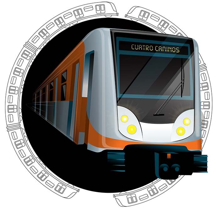 "Pasé más de la mitad de mi vida viajando en metro hasta el grado de que mi columna vertebral puede ser considerada una línea más".