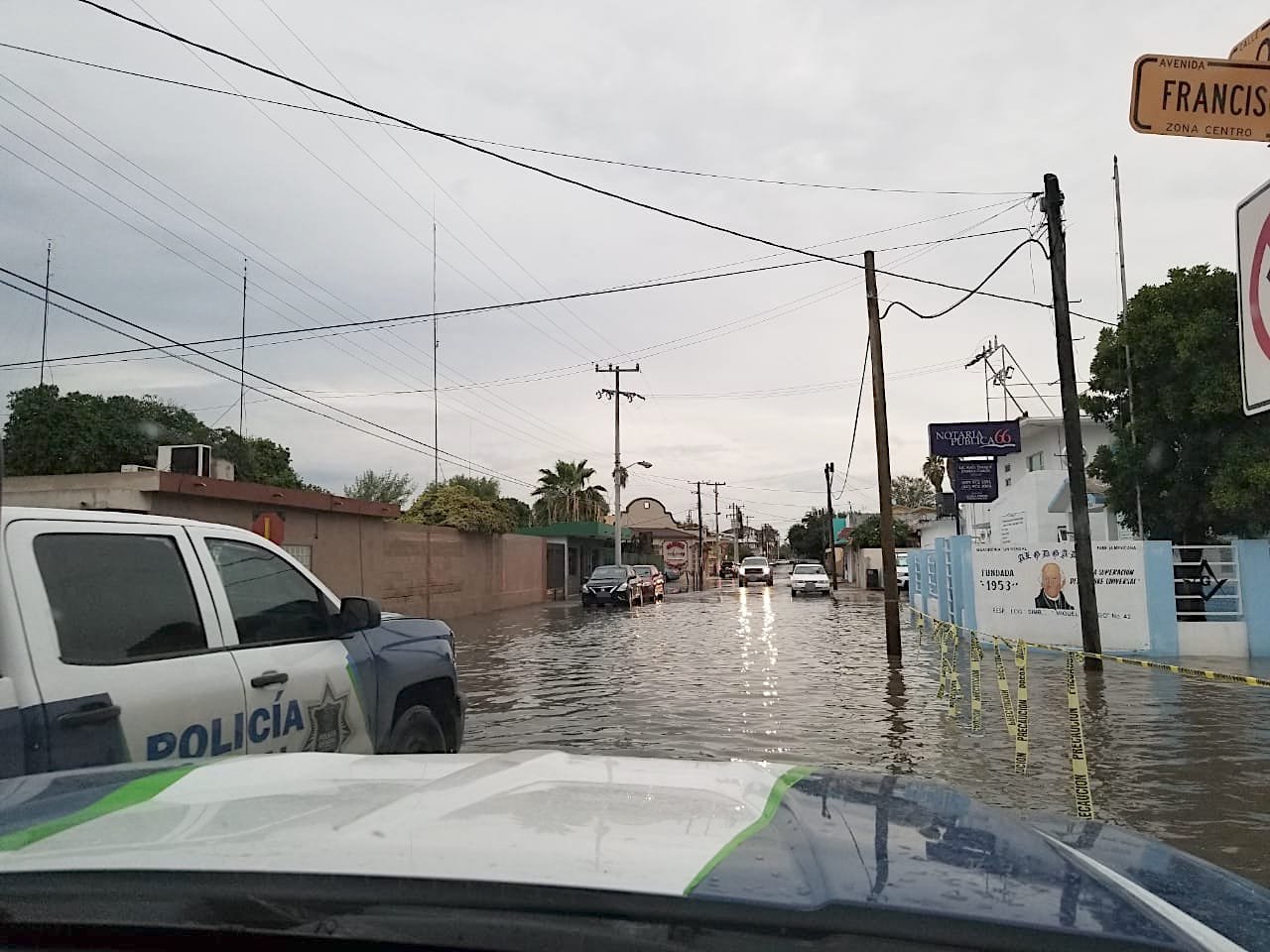 Seguridad Pública de Tamaulipas comenzó con trabajos de apoyo a la población que está inundada  (Foto/Vía Twitter)
