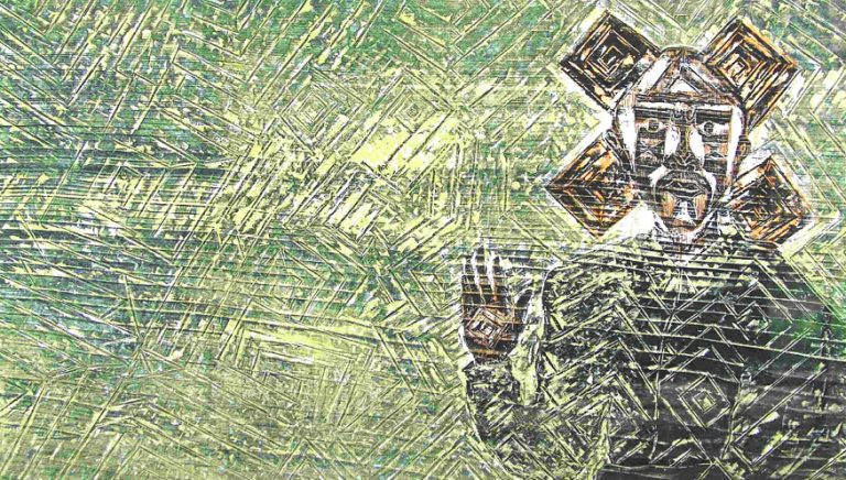 'Autorretrato saludando', 1992 (Especial).