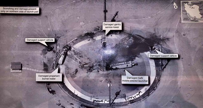 La imagen reveló información sobre el satélite espía USA 224. (Donald Trump)