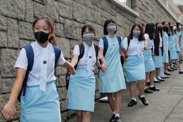 Estudiantes protestan en Hong Kong para exigir reformas/AP.