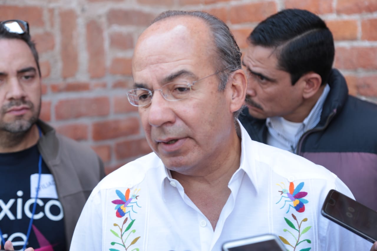 Felipe Calderón Hinojosa, expresidente de México y actual representante de la Asociación Civil México Libre. (Maribel Calderón)