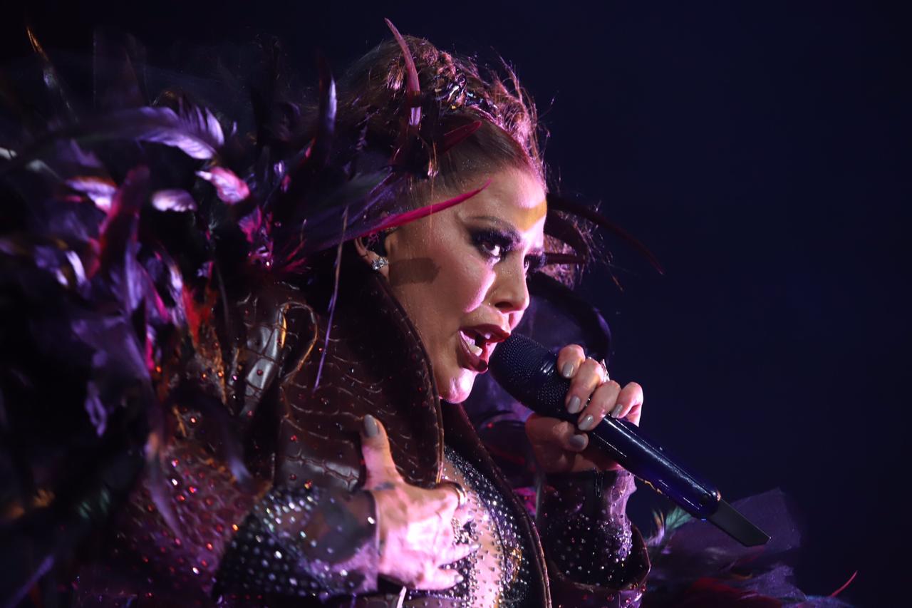 Alejandra Guzmán durante su concierto en la Arena de Ciudad de México. (Edgar Negrete)