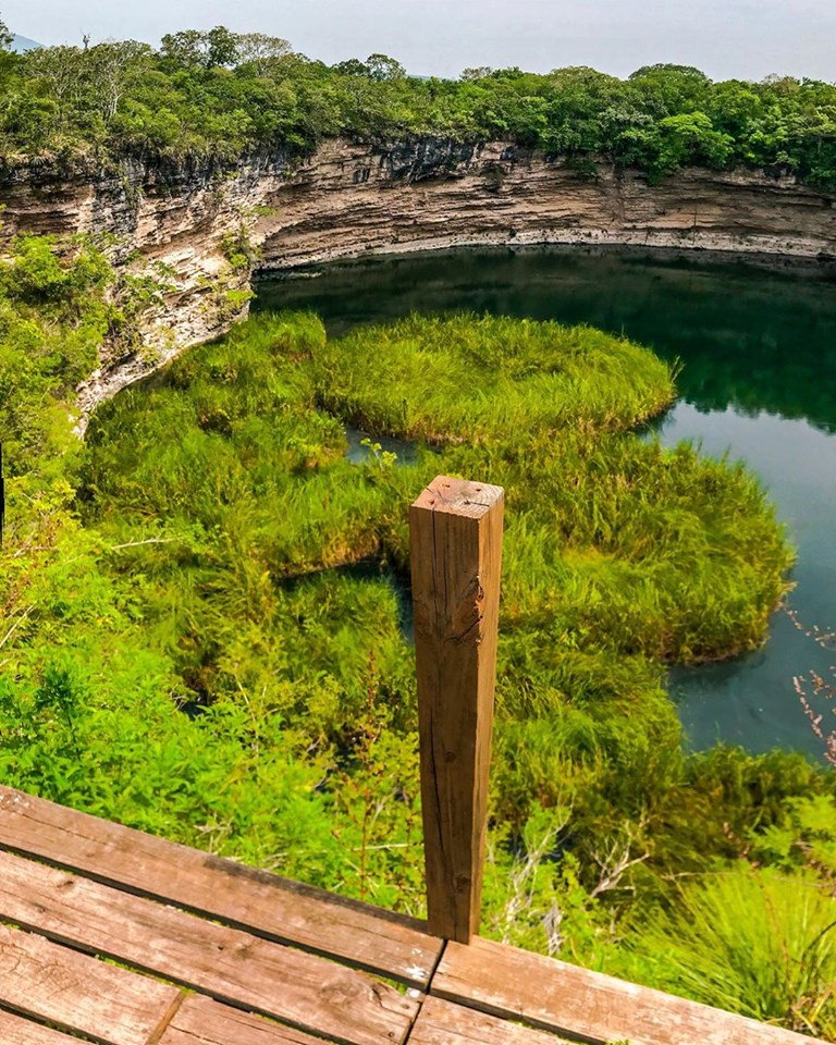 Cenote El Zacatón de Aldama, Tamaulipas. (Especial)