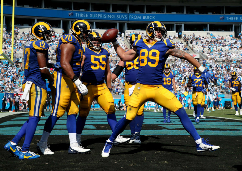 Los Rams se impusieron a los Panthers (AFP)