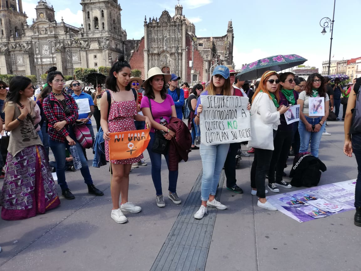 Marcha del silencio en el Zócalo de la CdMx. (Sandra Medina)