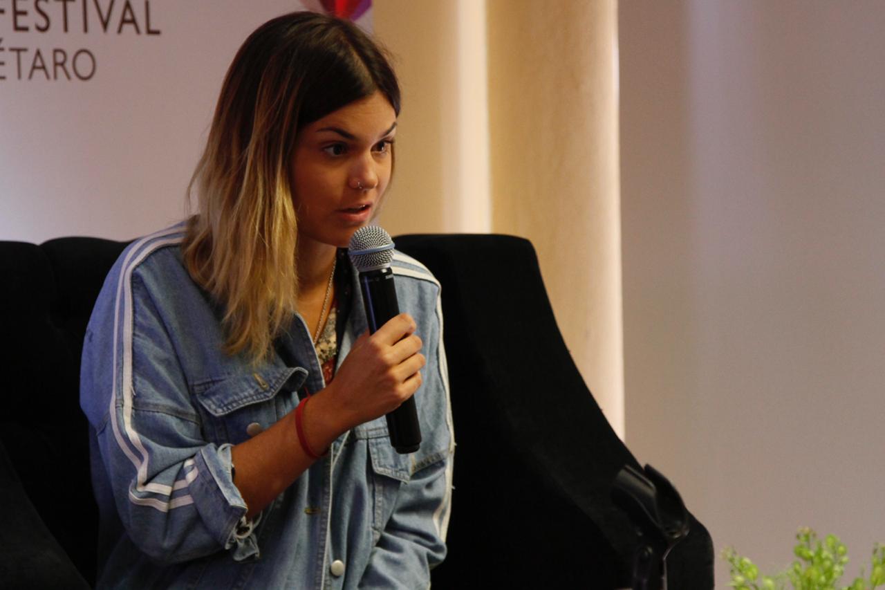 La poeta Elvira Sastre estuvo en el Hay Festival Querétaro (Jesús Alejo)