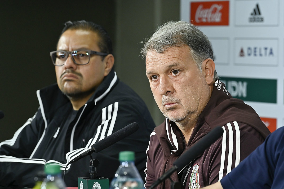 Gerardo Martino durante la conferencia de prensa previo al Argentina vs México (Imago7)