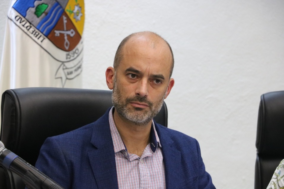 El alcalde de San Pedro, Miguel Treviño de Hoyos. Foto: Leonel Rocha