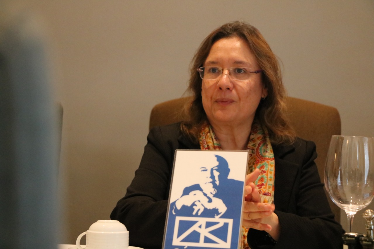 Ana Laura Santamaría, directora de la Cátedra Alfonso Reyes. Foto: Gustavo Mendoza.