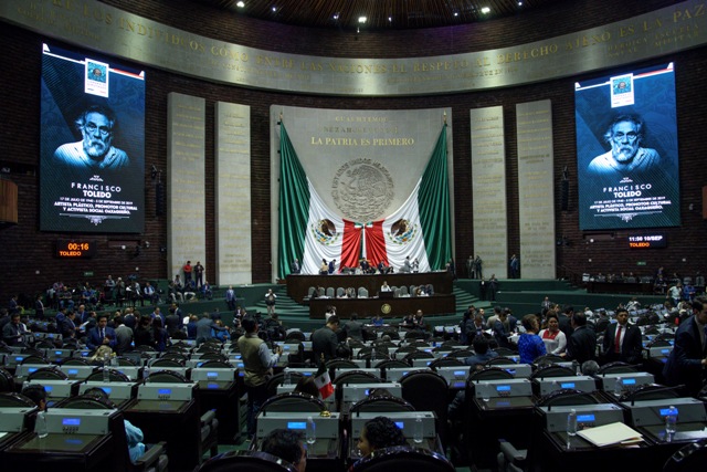 Rinden homenaje a Francisco Toledo en la Cámara de Diputados. (Cuartoscuro)
