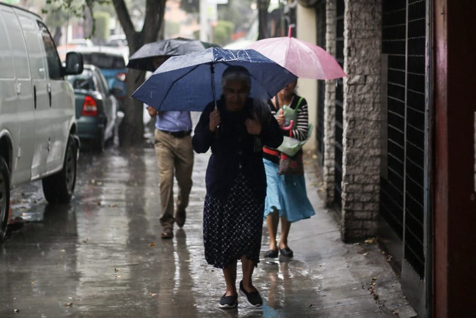 Lluvia en la CdMx. (Araceli López)