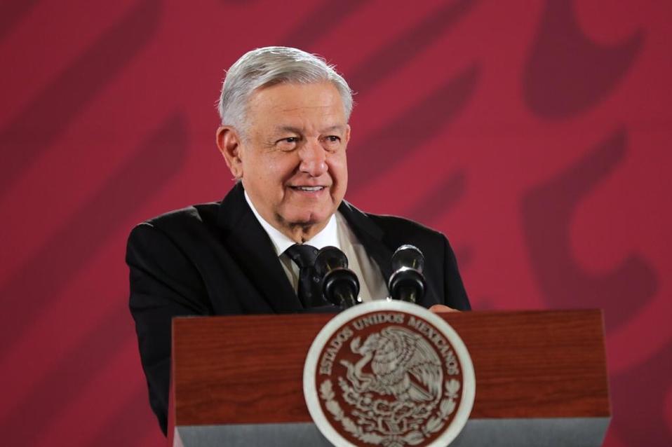 El presidente Andrés Manuel López Obrador en su conferencia de prensa. /Cortesía