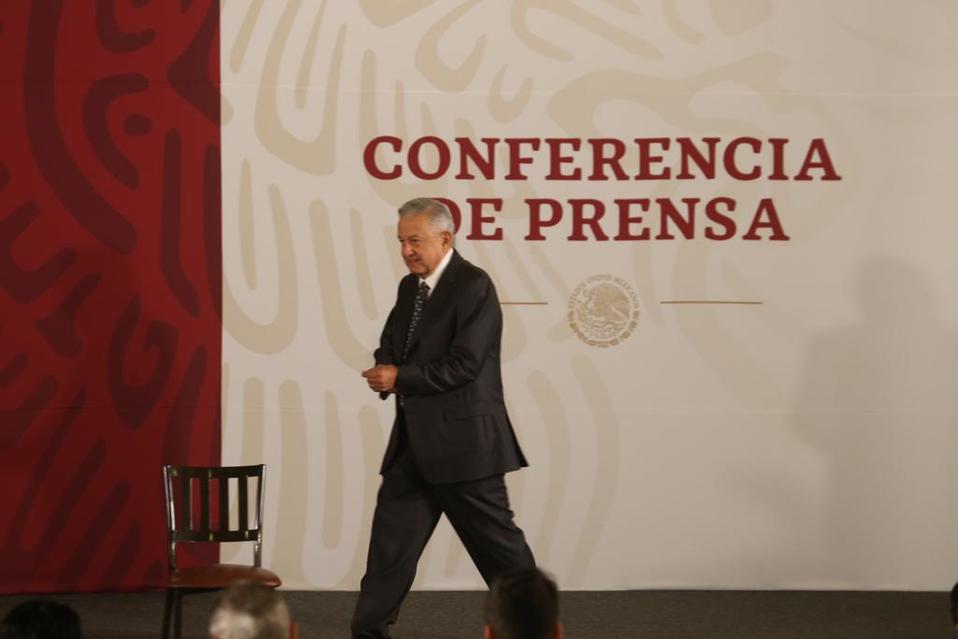 Conferencia de prensa matutina de López Obrador. /Jorge Carballo