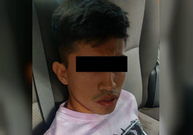 El detenido se identificó como Luis, de 22 años de edad. (Especial)