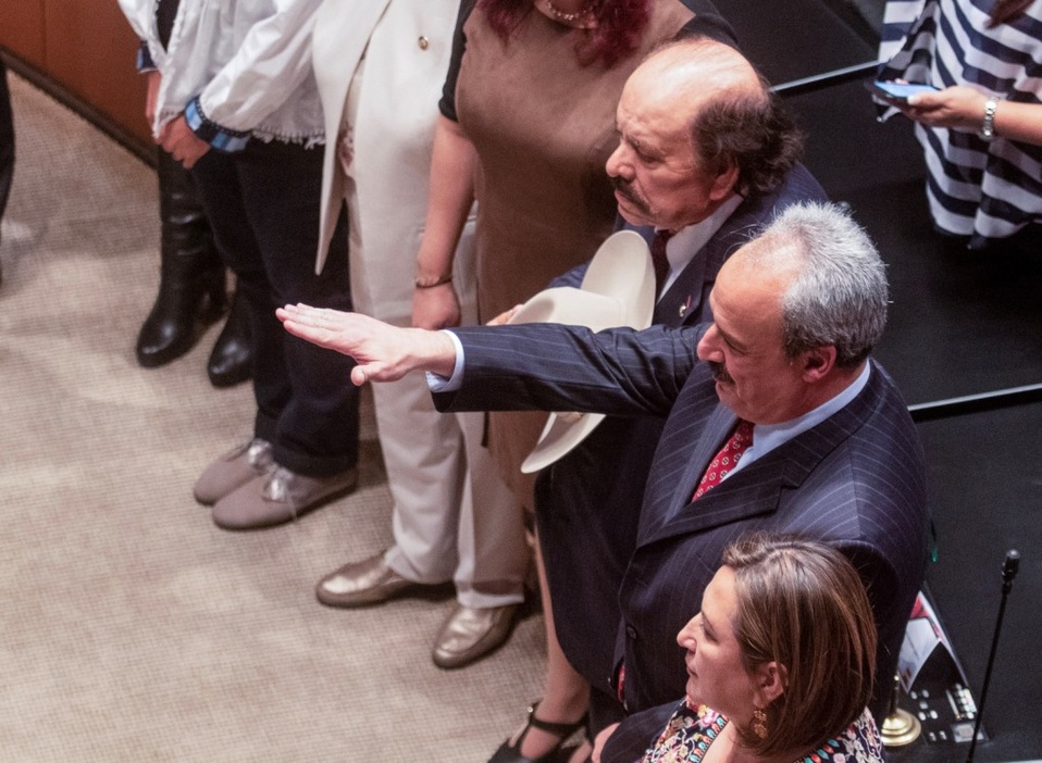Rafael Espino de la Peña tomó protesta en el Senado como nuevo consejero independiente del Consejo de Administración de Pemex. (Cuartoscuro)