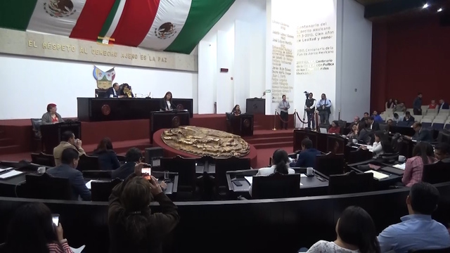 Sesión del Congreso del Estado de Hidalgo