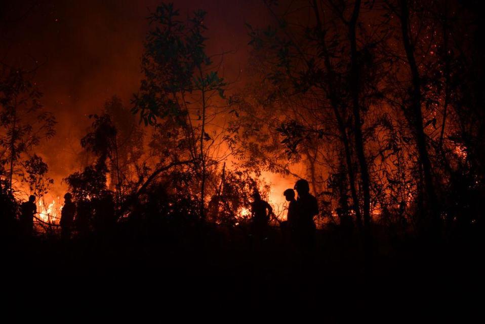 Los fuegos de Indonesia se producen en la estela de los que han afectado a amplias zonas de la Amazonia.AFP