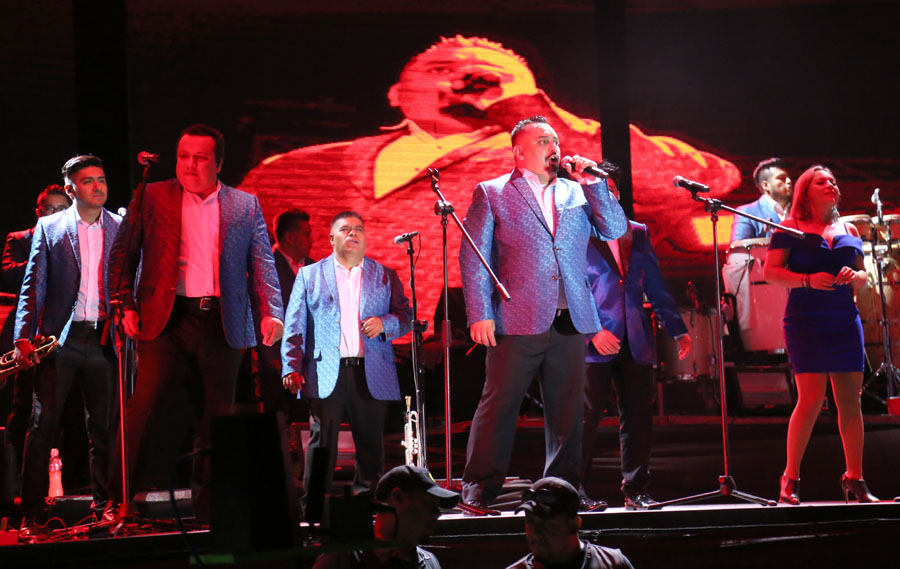 El concierto de Los Ángeles Azules es el que más ha tenido audiencia en los días de actividades de la Feria de Torreón 2019. (Martín Piña)
